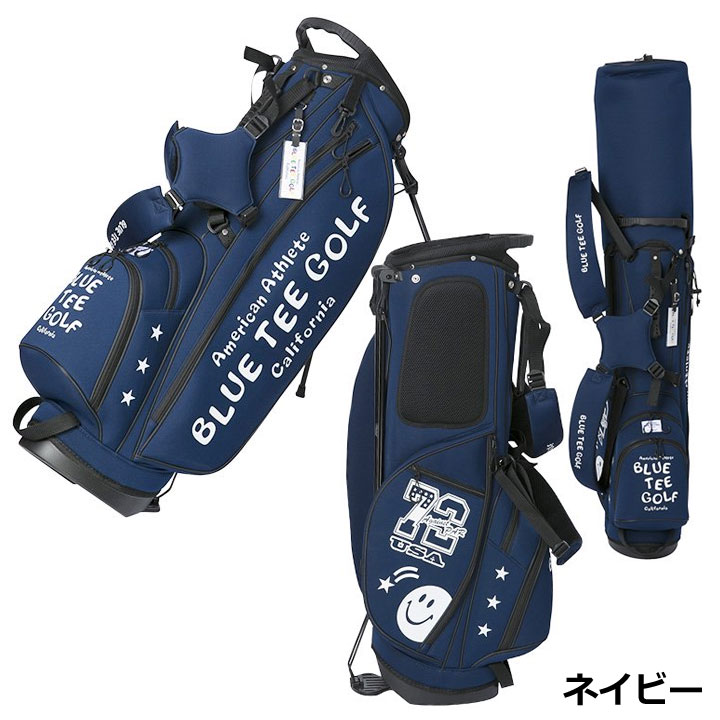 ブルーティーゴルフ BTG-CB003 ストレッチスタンドキャディーバッグ 9型 46インチ...