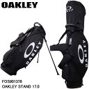 オークリー FOS901378 02E オークリー スタンド ゴルフバッグ 17.0 キャディバッグ 9.5型 OAKLEY STAND 17.0 BLACKOUT