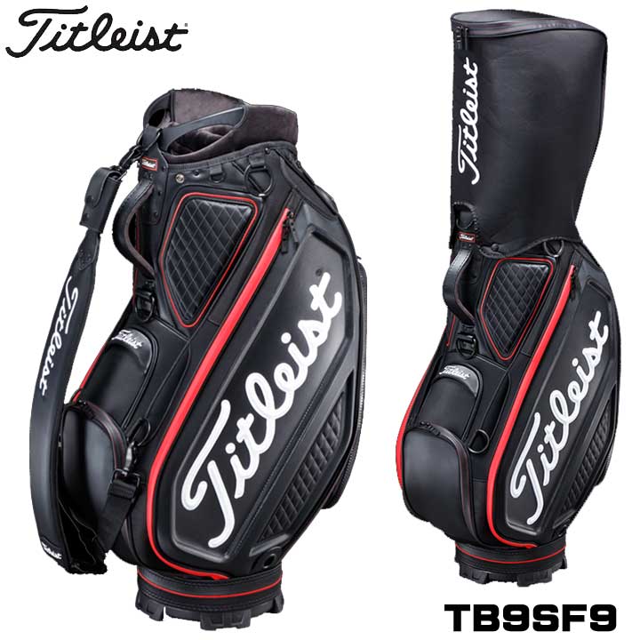 タイトリスト TB9SF9 ジェットブラック ツアー キャディバッグ TITLEIST 10P