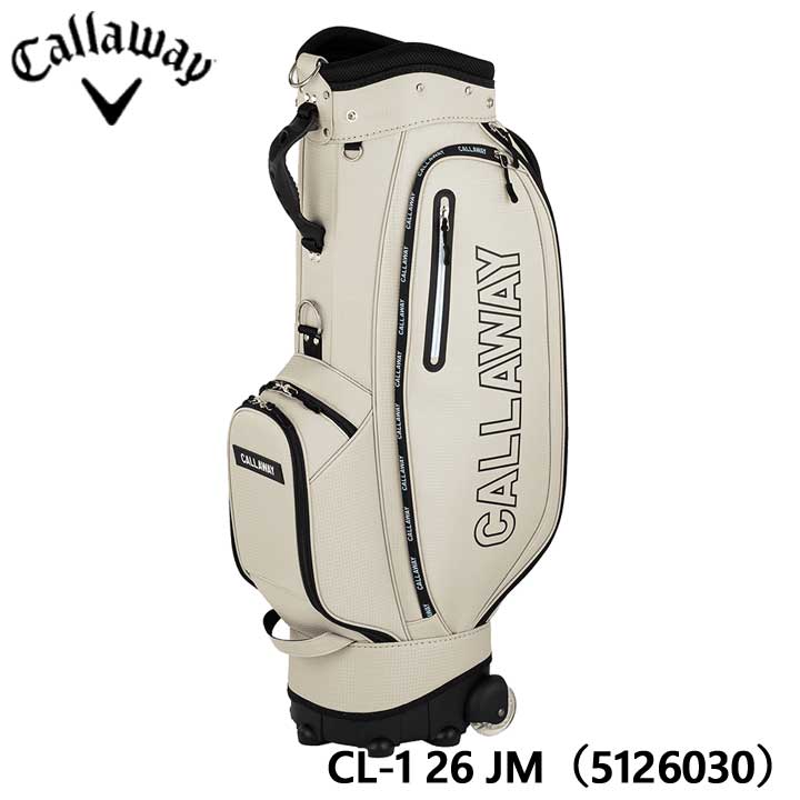 Bag - 【2026モデル】キャロウェイ CL-1 26 JM キャディバッグ ベージュ 5126030 カート型 47インチ対応 8.5型 Callaway　20p