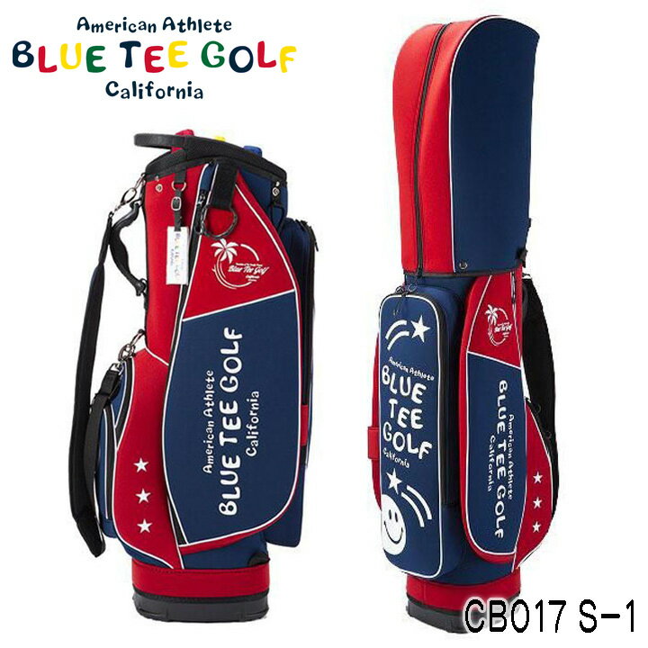 Other - ブルーティーゴルフ CB-017 ストレッチ 2トーン カートバッグ ネイビー/レッド（S-1） キャディーバッグ 9型 2.8kg 46インチ BLUE TEE GOLF 20p