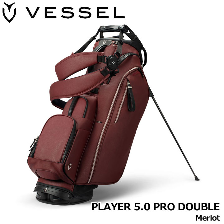 ベゼル プレイヤー5.0 プロ スタンド キャディバッグ ダブルストラップ メルロー 9.5型 約4.2Kg PLAYER 5.0 PRO STAND Merlot DOUBLE VESSEL