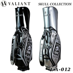 【2022モデル】シェリフの姉妹ブランド！ヴァリアント VA-012 スカルコレクション キャディバッグ 9.5型 4.3kg VALIANT Skull Collection 2022 バリアント エナメル 髑髏