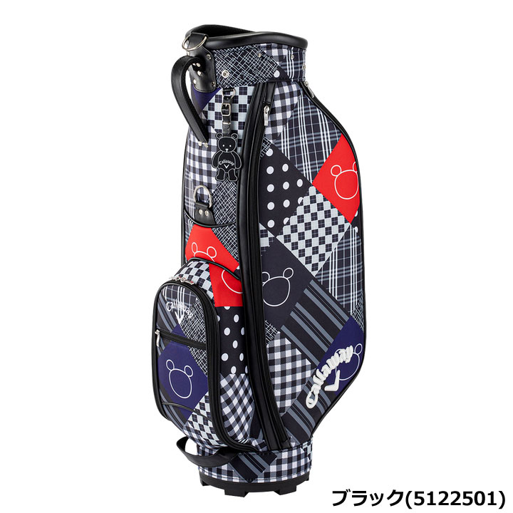 【レディース】【2022モデル】キャロウェイ ベア ウィメンズ 22 JM カート キャディバッグ 8.5型 46インチ対応 BEAR CART Women's 22 JM 5122500 5122501 Callaway 20p