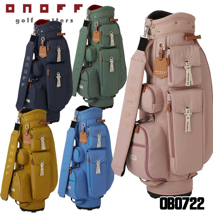 【レディース】オノフ OB0722 カート型 キャディバッグ Caddie Bag 8.5型 2.5kg 46インチ対応 ONOFF