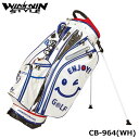 【2023モデル】ウィンウィンスタイル CB-964 エンジョイゴルフ パールホワイト ENJOY GOLF Pearl STAND BAG ゴルフキャディバッグ WINWIN STYLE