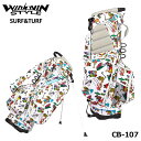 【2022モデル】ウィンウィンスタイル CB-107 サーフ ターフ ホワイト SURF TURF LIGHT WEIGHT STAND BAG ゴルフキャディバッグ WINWIN STYLE