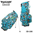 【2022モデル】ウィンウィンスタイル CB-108 サーフ&ターフ サックス SURF&TURF LIGHT WEIGHT STAND BAG ゴルフキャディバッグ WINWIN STYLE