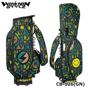 【2023モデル】ウィンウィンスタイル CB-126 マルチアイコン カートバッグ グリーン CART BAG ゴルフキャディバッグ WINWIN STYLE MULTI ICON CART BAG
