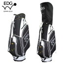 EDWIN GOLF 9.5型キャディバッグ EDCB-3478 キャディバッグ (ブラック) 6分割 47インチ対応 Cart Bag ゴルフバッグ カート式 エドウィン レザックス LEZAX