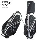 EDWIN GOLF 9.5型スタンドバッグ EDCB-3479 キャディバッグ (ブラック) 6分割 47インチ対応 Cart Bag ゴルフバッグ スタンド式 エドウィン レザックス LEZAX