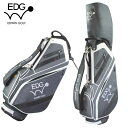 EDWIN GOLF 9.5型スタンドバッグ EDCB-3479 キャディバッグ (ダークグレー) 6分割 47インチ対応 Cart Bag ゴルフバッグ スタンド式 エドウィン レザックス LEZAX