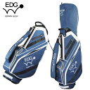 EDWIN GOLF 9.5型スタンドバッグ EDCB-3479 キャディバッグ (ネイビー) 6分割 47インチ対応 Cart Bag ゴルフバッグ スタンド式 エドウィン レザックス LEZAX