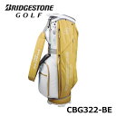ブリヂストン ゴルフ キャディバッグ 軽量カジュアルモデル CBG322 BE ベージュ 9型 2.6kg 軽量 BRIDGESTONE GOLF 10p