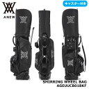 アニュー AGEUUCB01BKF シャーリングホイールバッグ(BLACK) 5分割 キャディバッグ ANEW SHIRRING WHEEL BAG ホイール付き(4)