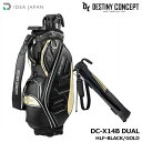 イデアジャパン DESTINY CONCEPT デュアルバッグ DC-X14B DUAL HLF-BLACK/GOLD(ブラック/ゴールド) スタンドクラブケー...