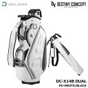 イデアジャパン DESTINY CONCEPT デュアルバッグ DC-X14B DUAL PU-WHITE/BLACK(ホワイト/ブラック) スタンドクラブケー...