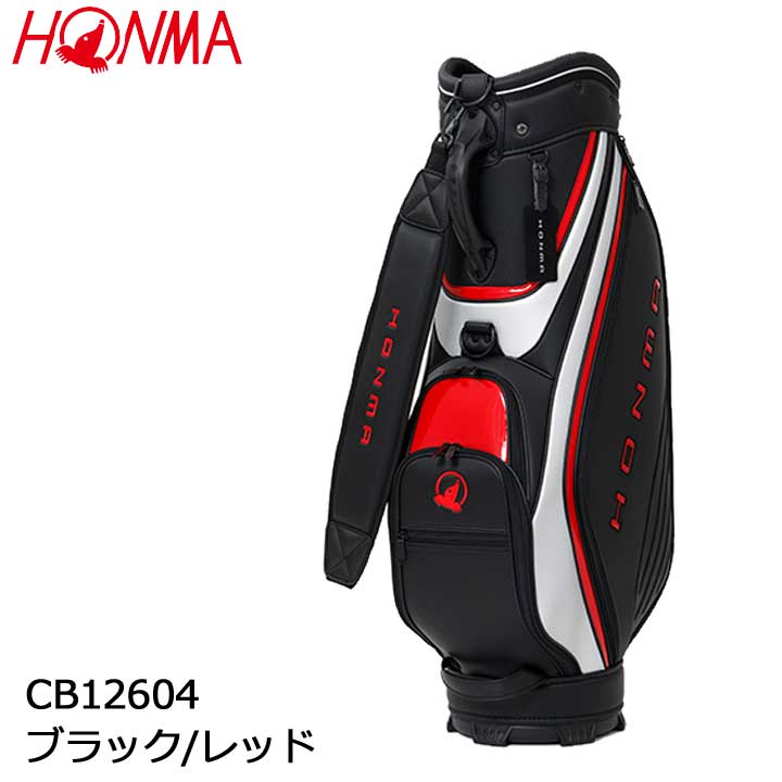 乐天商城 - 【2026モデル】本間ゴルフ CB12604 ブラック/レッド キャディバッグ　ホンマ BLACK/RED HONMA GOLF
