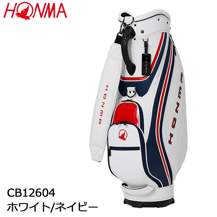 HOMMA Golf - 【2026モデル】本間ゴルフ CB12604 ホワイト/ネイビー キャディバッグ　ホンマ WHITE/NAVY HONMA GOLF