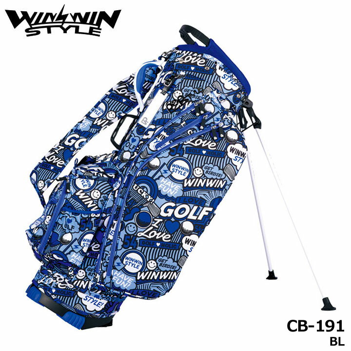 Candy Bag - 【2026モデル】ウィンウィンスタイル CB-191 グッド タイム ホリデイ 軽量 スタンド キャディバッグ ブルー(BL) GOOD TIME HOLIDAY LIGHT WEIGHT STAND BAG WINWIN STYLE