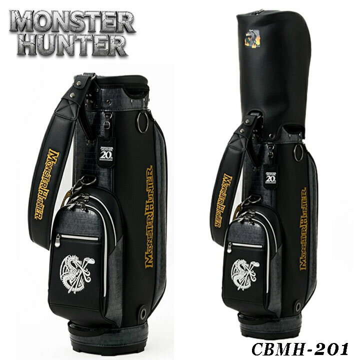 樂天商城 - モンスターハンター 20周年記念公式グッズ CBMH-201 ミラボレアス キャディバッグ(46インチ対応) ブラック ゴルフバッグ キャディーバッグ ゴルフ バッグ モンハン MONSTER HUNTER YAMANI GOLF