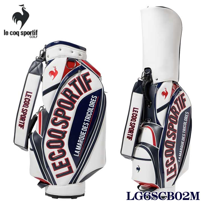 Coq Sportif ゴルフバッグ ホワイト/レッド Coq Sportif ゴルフバッグ ホワイト/レッド le coq sportif GOLF
