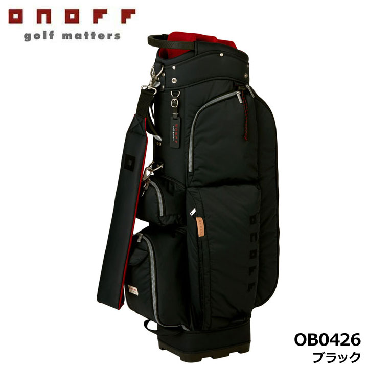 Candy Bag - オノフ OB0426 キャディバッグ ブラック(02) 軽量 カート型 9型 2.9kg 47inchクラブ対応 セパレーター付き Caddie Bag ONOFF