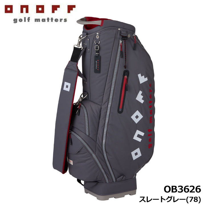 Candy Bag - オノフ OB3626 キャディバッグ スレートグレー(78) 軽量 カート型 9型 2.9kg 47inchクラブ対応 メンズ レディース Caddie Bag ONOFF