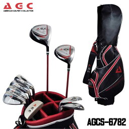 アメリカンゴルファーズコレクション AGCS-6782 エージーシー クラブ9本セット（1W , 5W , #6～9 , PW , SW , PT） アイアンカーボン キャディバッグ付き　3点セット AGC