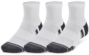 アンダーアーマー UAパフォーマンステック クオーター ソックス 3足セット White/White/Jet Gray 1379510 2025ss 30p