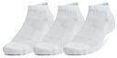 アンダーアーマー UAトレーニング コットン ローカット ソックス 3足セット White/White/Black 1386312 2025ss 30p