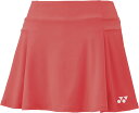 ヨネックス ウィメンズスカート(インナースパッツ付) コーラルレッド 26145 2025fw 21p
