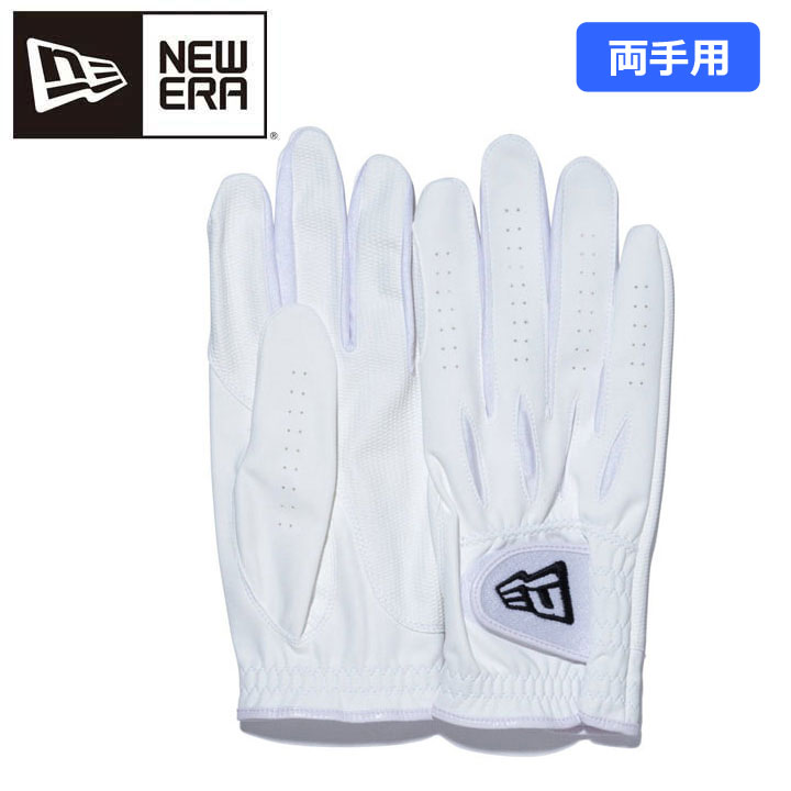 ニューエラ ゴルフ グローブ 両手用 14110179 フラッグロゴ ホワイト ゴルフ用 NEW ERA