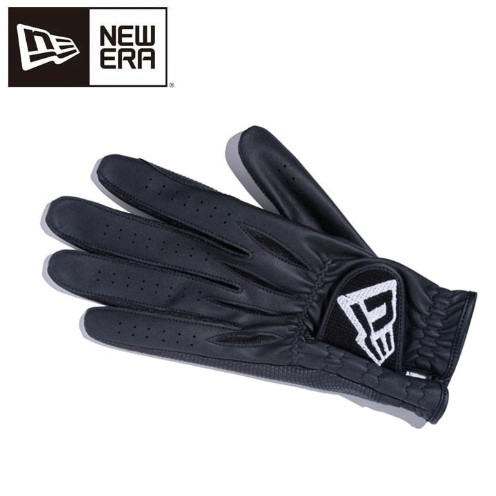 ニューエラ ゴルフ グローブ 片手用 14135930 フラッグロゴ ブラック ゴルフ用 NEW ERA