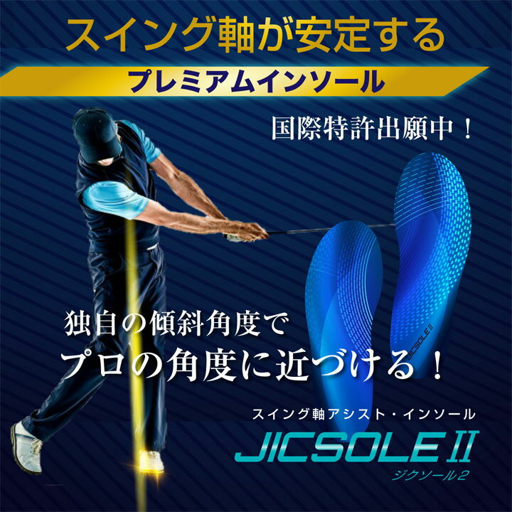 ジクソール2 ゴルフ専用インソール ゴルフ用中敷き ゴルフシューズ対応 滑り止め付...