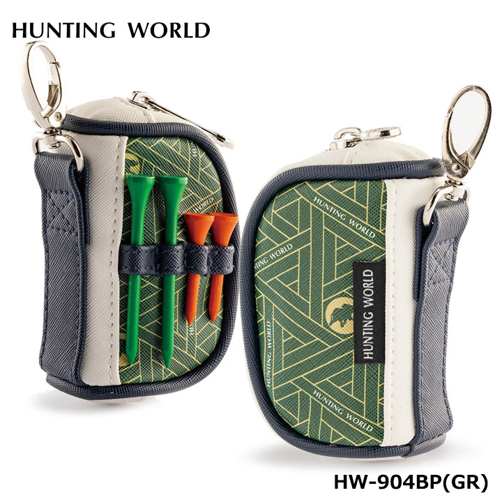 アクセサリーポーチ ハンティングワールド HW-904BP ボールポーチ （グリーン）マルチポーチ HUNTING WORLD