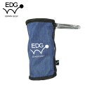 EDWIN GOLF ボールホルダー EDSC-3486 (ネイビー)ボールケース ボールホルダー BALL HOLDER CASE エドウィン レザックス L...