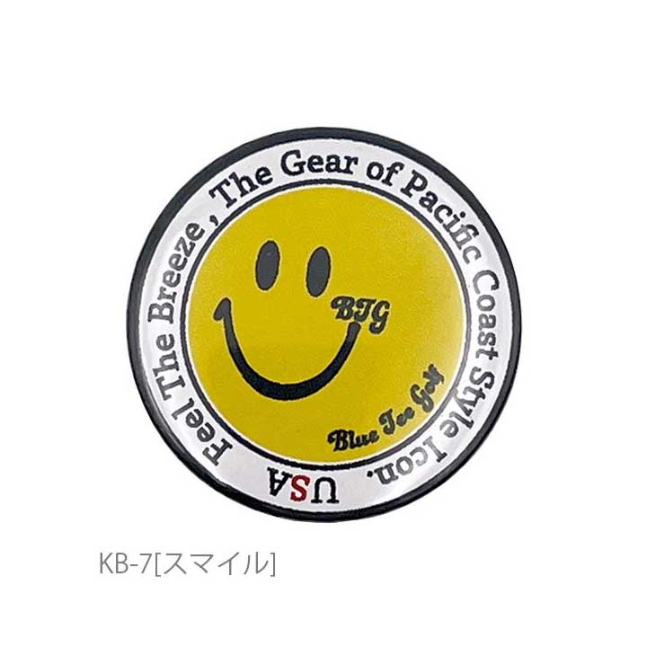 【メール便可能】ブルーティーゴルフ BTG-AC022 缶バッヂマーカー KB-7 [スマイル]...