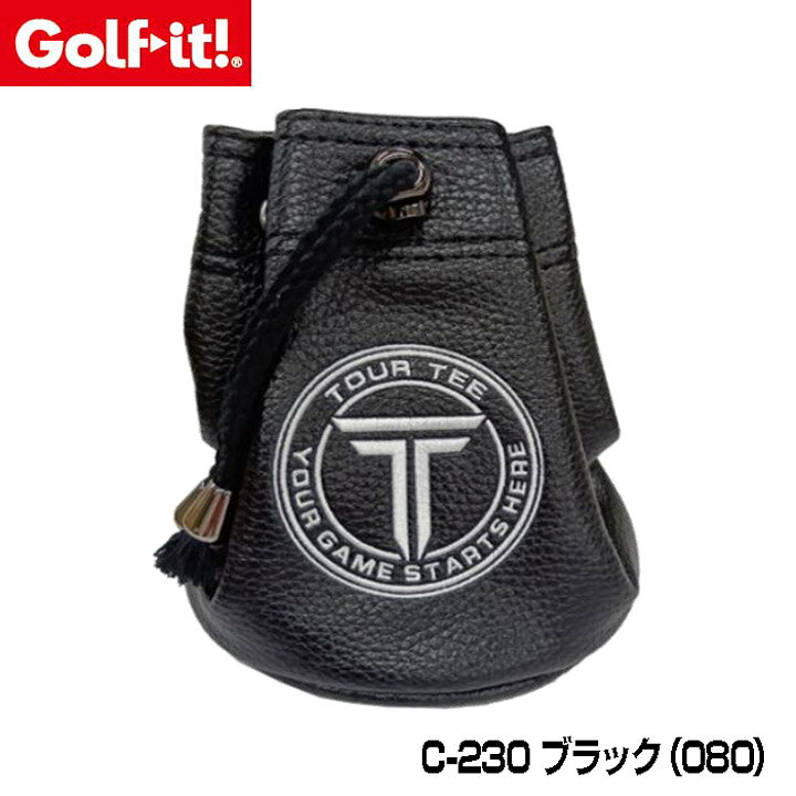ライト ゴルフ イット！Tour Tee DX トートバッグ C-230　ブラック（080） ポーチ 高級感が溢れてボール、ティー、マーカーその他小物類が入る便利なポーチ サイズ 約12cm（径）x15.5cm 素材 PU ・PVC80%・不織布20% 原産国 中国 在庫につきまして ※在庫データは定期的に更新しておりますが、実店舗と在庫を共有している商品もございますので、日々在庫が変動しており、ご注文のタイミングによっては欠品・完売の場合がございます。 お取り寄せの商品につきましても、リアルタイムのメーカー在庫ではございませんので、予めご了承下さい。ご注文商品の在庫有無・納期につきましては、当店からのメールにてお知らせいたします。