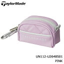 【2024モデル】テーラーメイド UN112 ウィルシャーボールケース ピンク U2648501 ボールポーチ PINK WILSHIRE BALL POUCH...