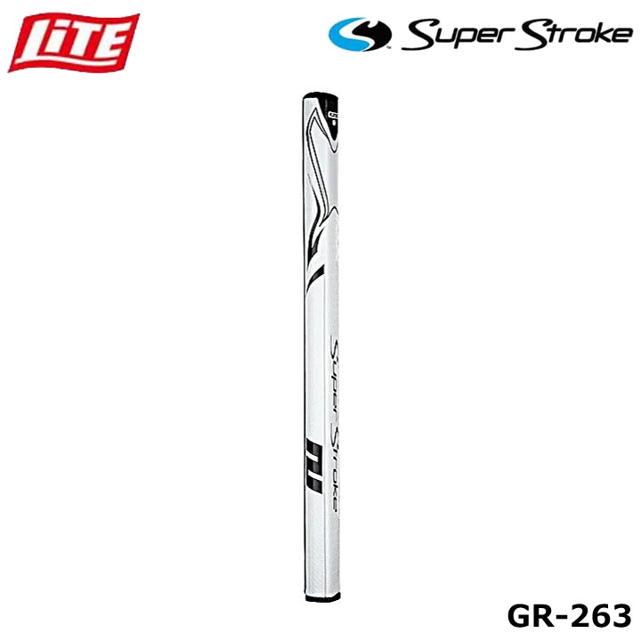 Rakuten - ライト GR-263 スーパーストローク ゼナジー フラッツオ 17 WH/BK(280) ゴルフ グリップ ゼネルジー LITE Super Stroke Zenergy FLATSO 17