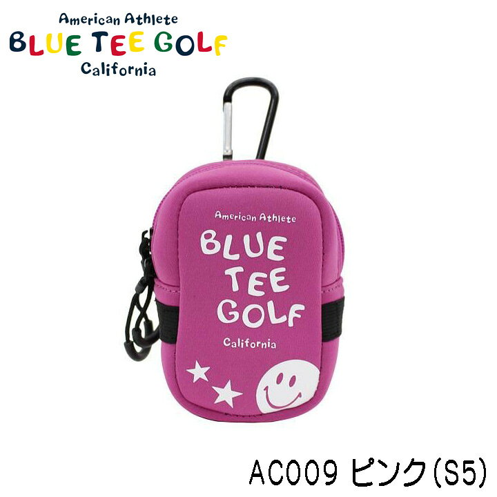 ブルーティーゴルフ AC009 ストレッチ多機能ポーチ ピンク(S5) ボールケース BLUE TEE GOLF