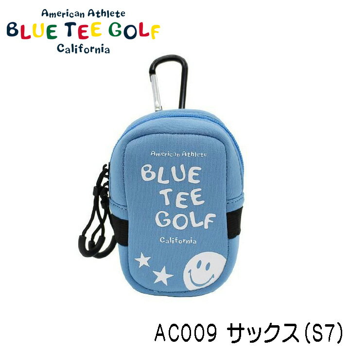 ブルーティーゴルフ AC009 ストレッチ多機能ポーチ サックス(S7) ボールケース BLU...