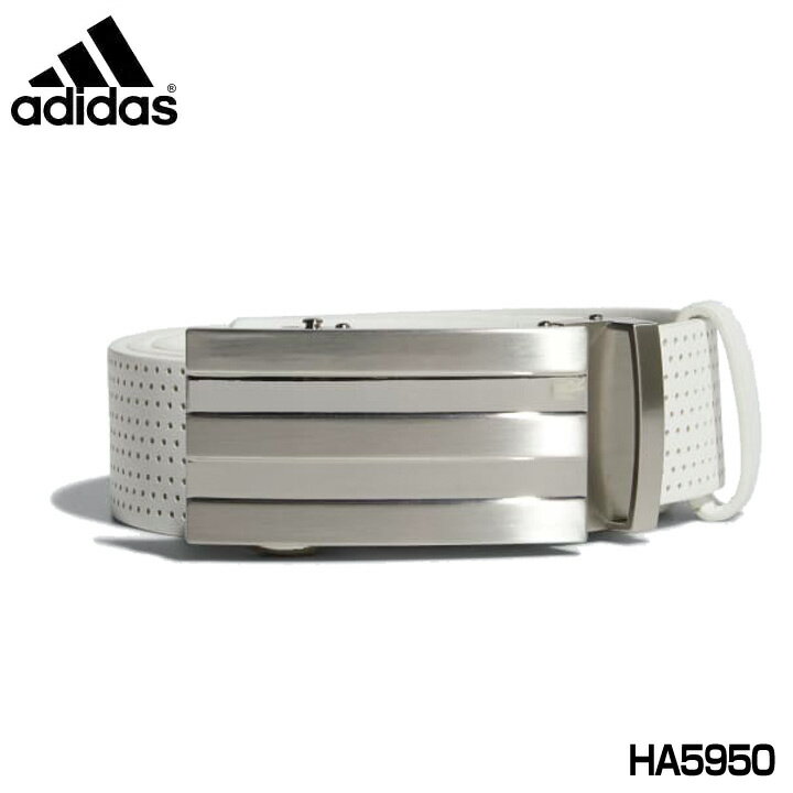 アディダス ゴルフ パンチング 無段階調節ベルトZB274 ホワイト（HA5950） belt adidas 20p