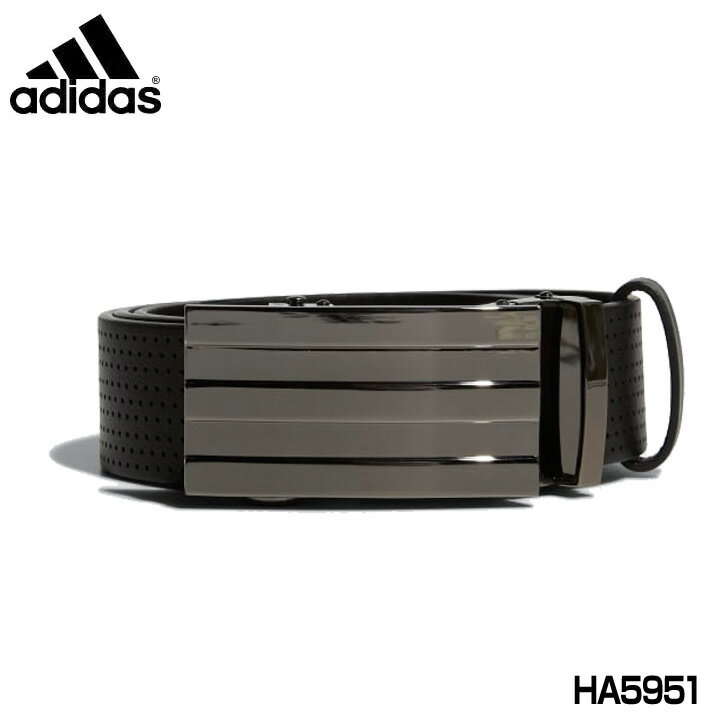 アディダス ゴルフ パンチング 無段階調節ベルトZB274 ブラック（HA5951） belt adidas 20p