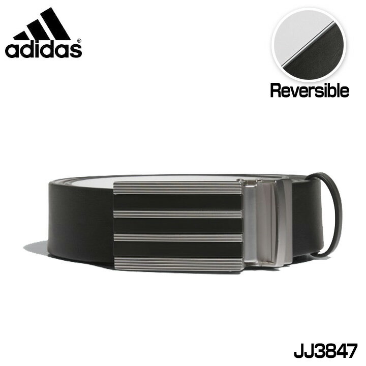 アディダス ゴルフ リバーシブル スリーストライプス ツアーベルト ブラック（JJ3847） belt adidas 20p