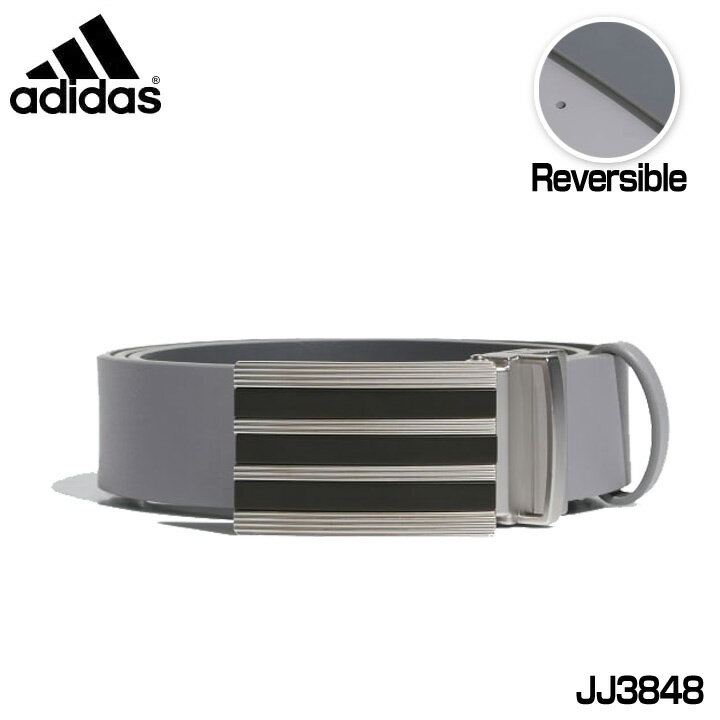 アディダス ゴルフ リバーシブル スリーストライプス ツアーベルト グレースリー（JJ3848） belt adidas 20p