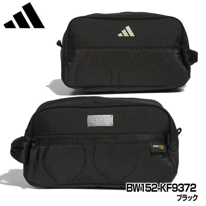 アディダス ゴルフ BW152 レンジコミューター ポーチ ブラック（KF9372） ラウンドポーチ カートバッグ サブバッグ adidas 20p