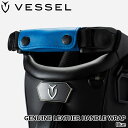 ベゼル GENUINE LEATHER HANDLE WRAP ブルー ジェニュインレザーハンドルラップ Blue ゴルフ アクセサリー キャディバッグ パーツ VESSEL