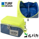 ターフデザイン TDGP-BD73M パカっと ゴルパカ ゴルフポーチ (YE/BGL) イエロー×ブルーグレー Mサイズ TURF DESIGN 朝日ゴルフ